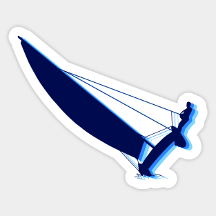 Triple catamaran sailing Sticker